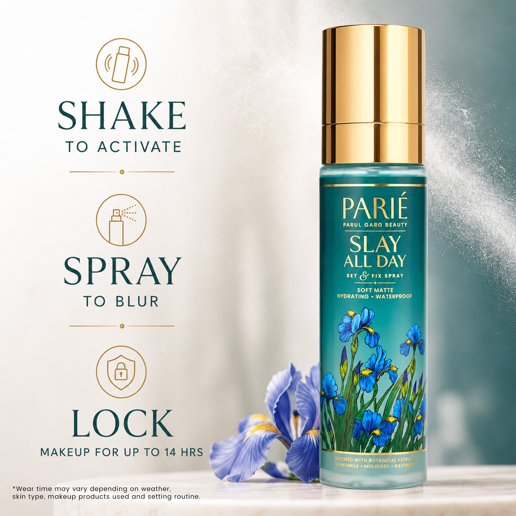 Slay All Day Set & Fix Makeup Setting Spray | Soft Matte Finish | Hydrating Fine Mist
