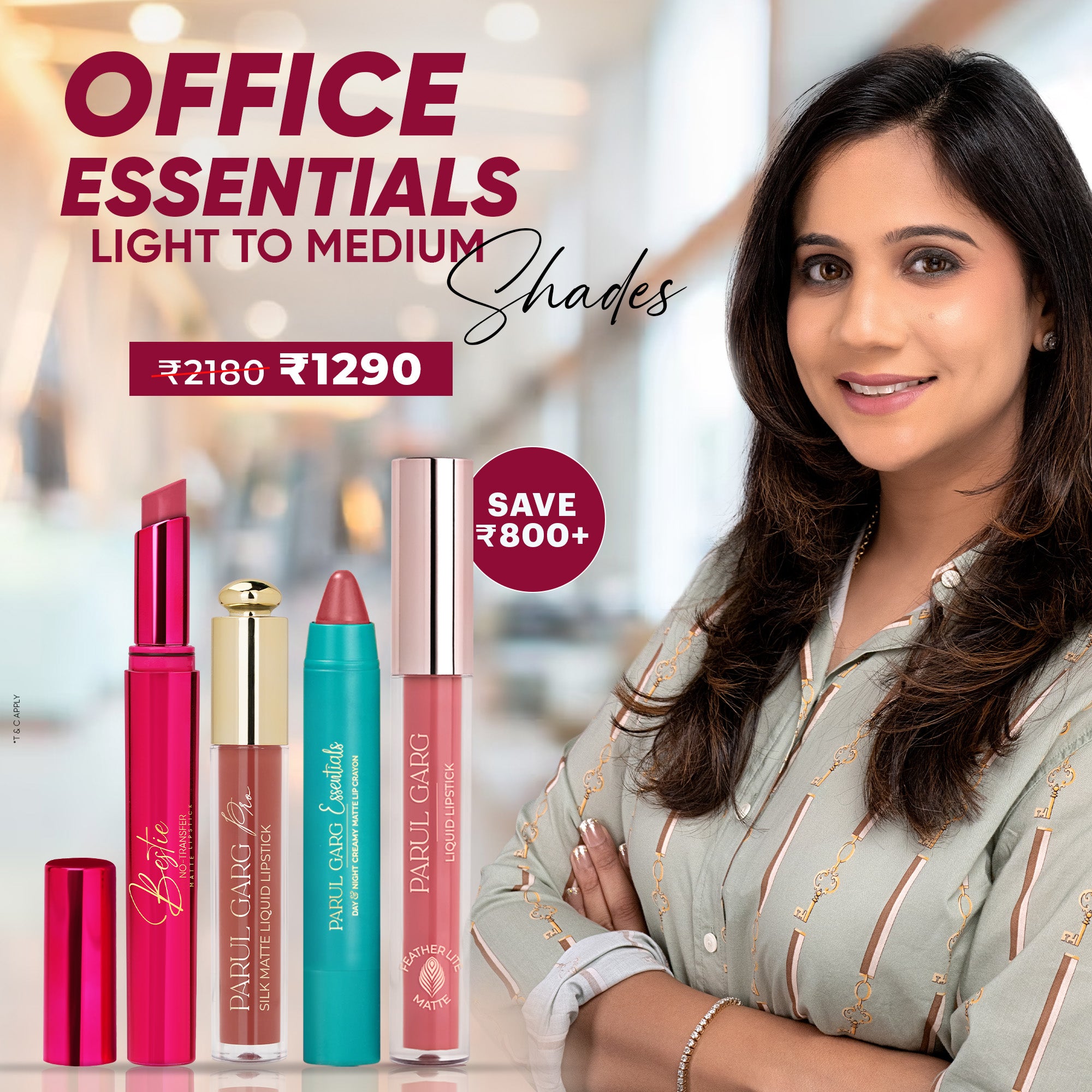 Office Essentials: Light to medium Lipshade Pack