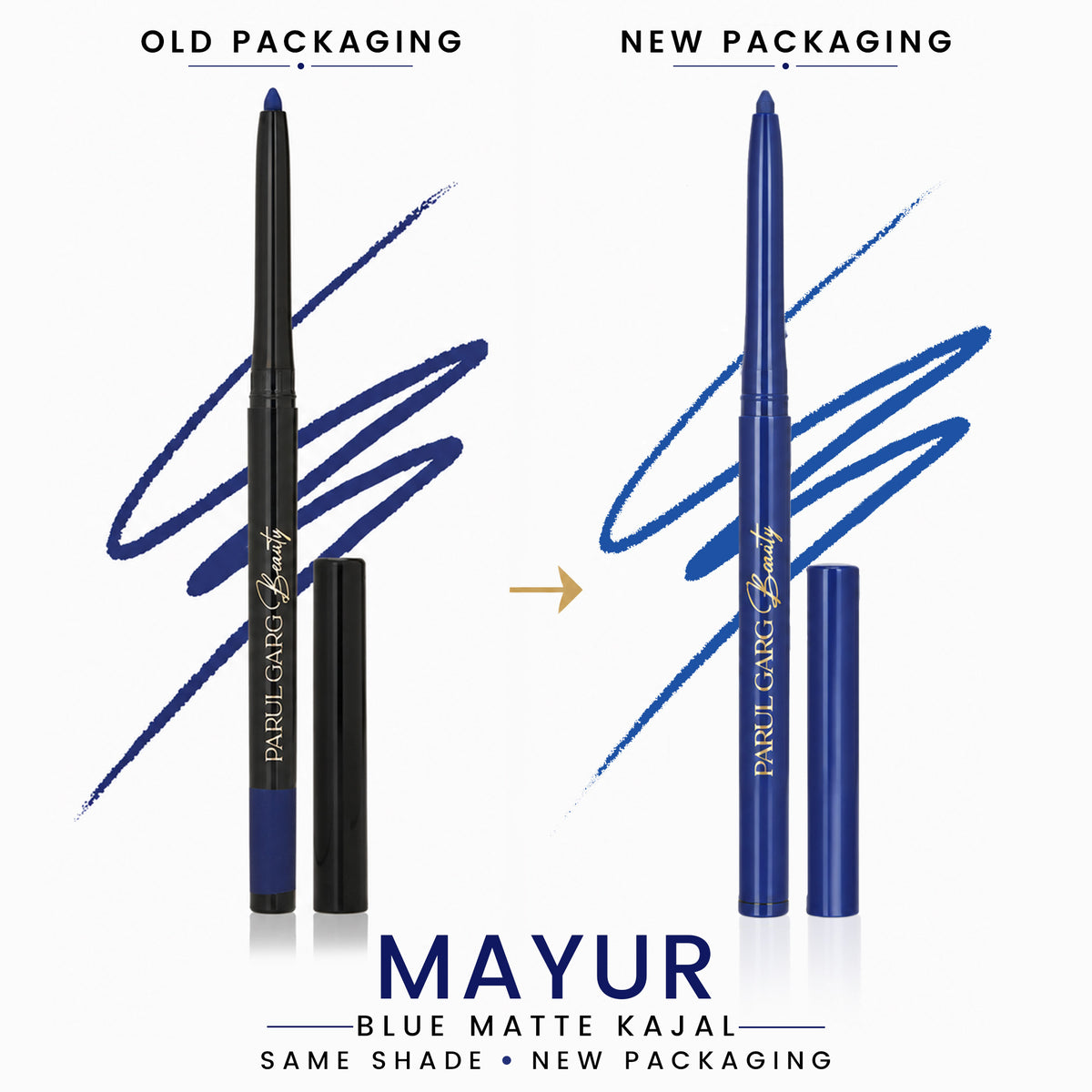Mayur Deep Blue Matte Kajal | Bold Define | Long-Lasting & Smudge-Proof