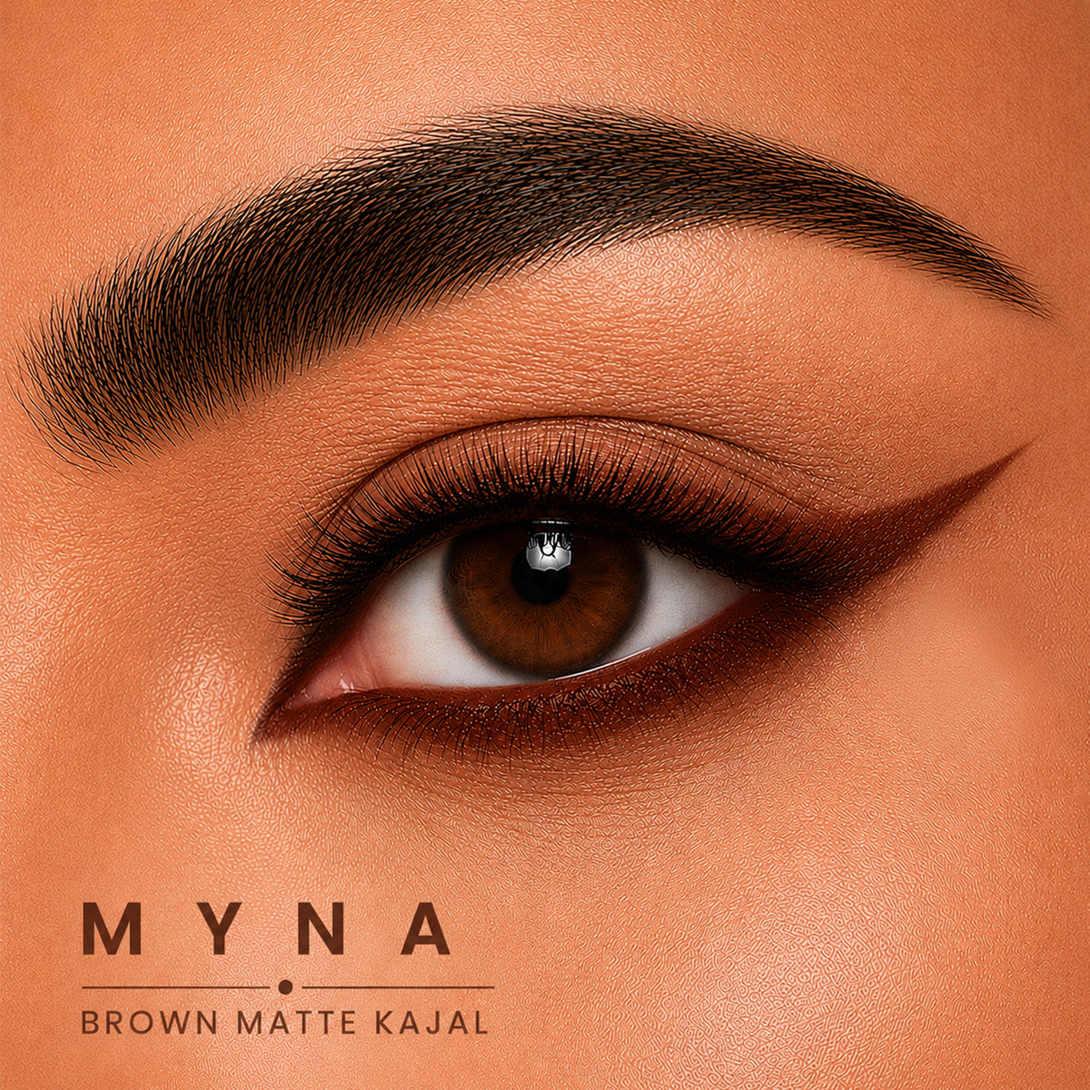 Myna Rich Brown Matte Kajal | Bold Define | Long-Lasting & Smudge-Proof