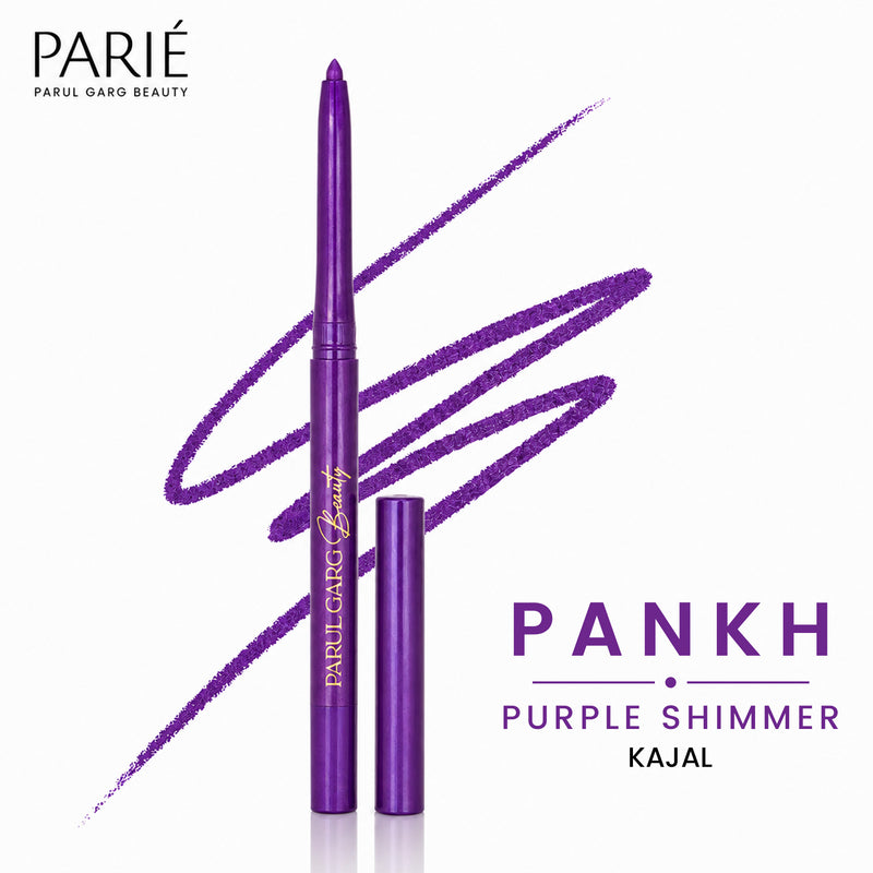 Pankh Purple Shimmer Kajal | Bold Define | Rich Colour & Dazzling Shine | Long-Lasting & Smudge-Proof