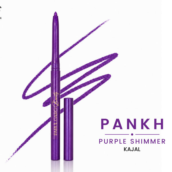 Pankh Purple Shimmer Kajal | Bold Define | Rich Colour & Dazzling Shine | Long-Lasting & Smudge-Proof