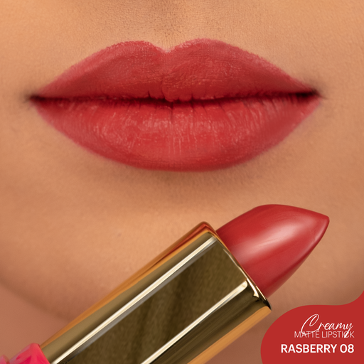 Creamy Matte Lipstick : Raspberry 08