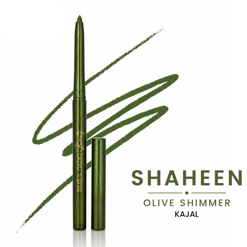 Shaheen Green Shimmer Kajal | Bold Define | Rich Colour & Dazzling Shine | Long-Lasting & Smudge-Proof