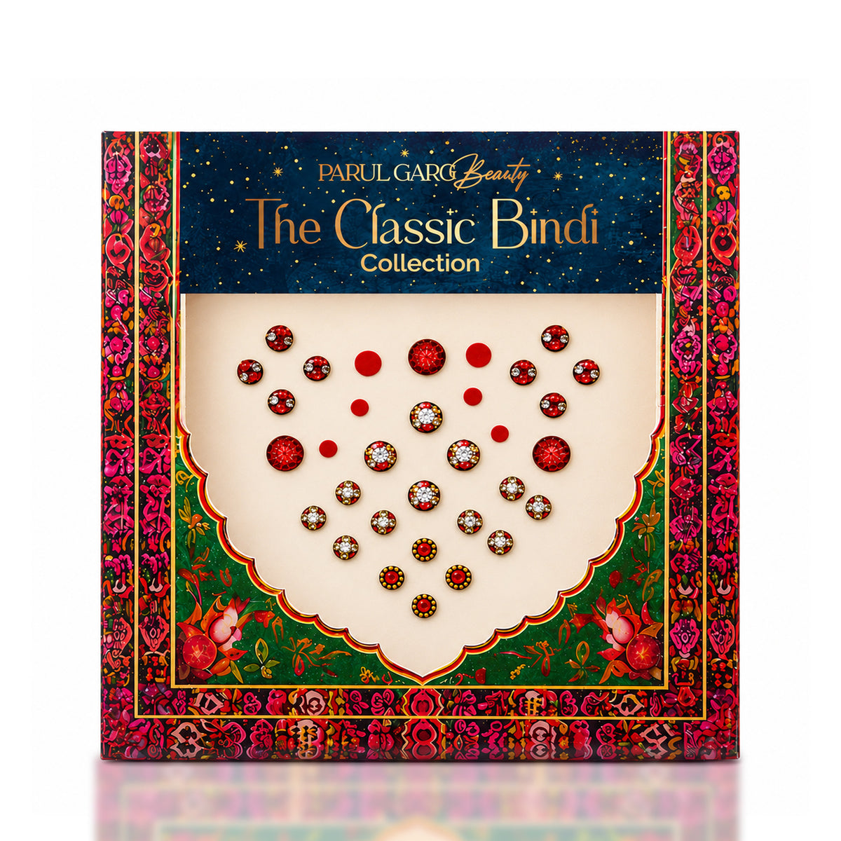 The Complete Bindi Collection | Pack of 4 – Festive, Red, Black &amp; Nose Bindis