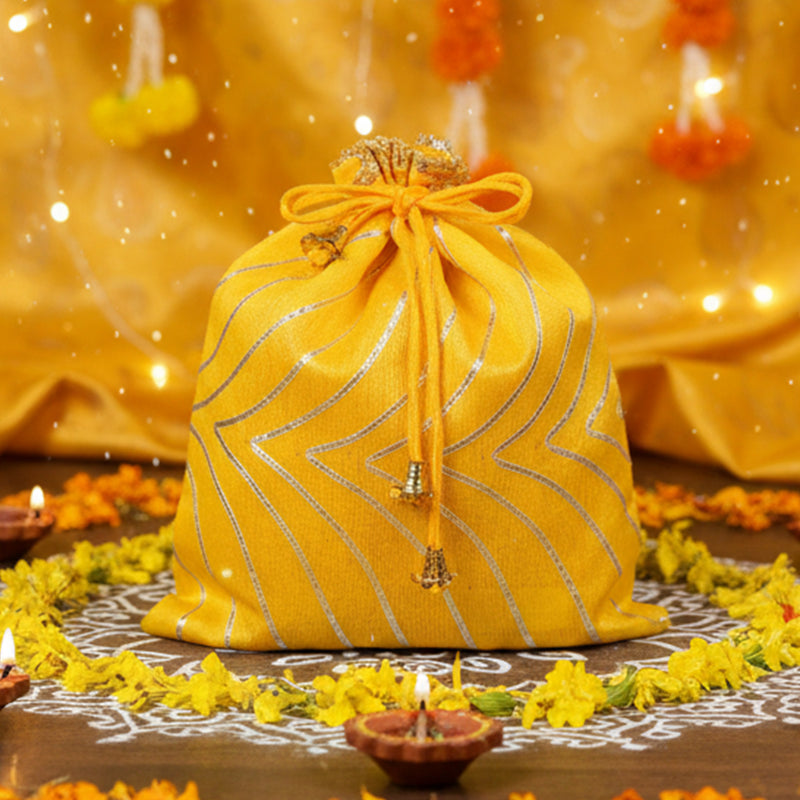 Festive Gifting Potli Basanti | Traditional Indian Gift Bag | Parul Garg Beauty