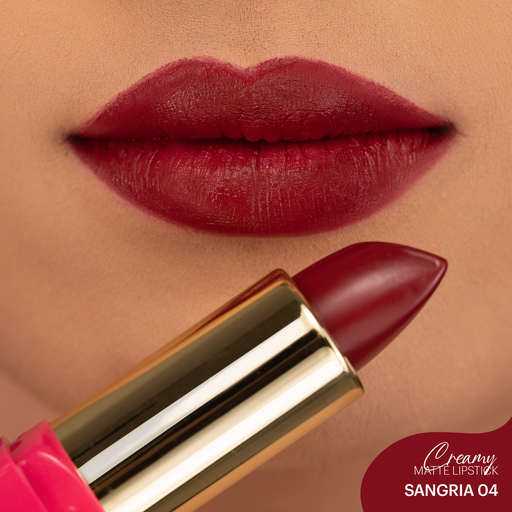 Creamy Matte Lipstick : Sangria 04